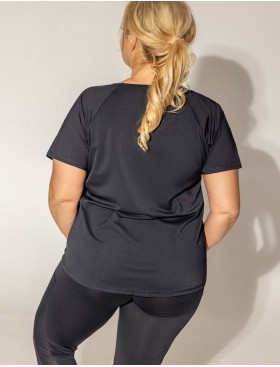 Футболка спортивная Kris Line ACTIVE bluzka oversize, Цвет: черный, Размеры: M, изображение 2