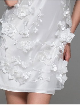 Прозрачная сорочка из сетки с цветами Mia-Amore FLORINDA 4274 белый, Цвет: белый, Размеры: M, изображение 4