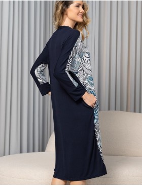 Трикотажный халат на пуговицах Mia-Amore VESTA 5337, Цвет: мультицвет, Размеры: L, изображение 3