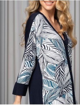 Трикотажный халат на пуговицах Mia-Amore VESTA 5337, Цвет: мультицвет, Размеры: L, изображение 5