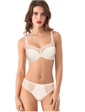 Бюстгальтер формованный пуш-ап Mioocchi ORNELLA 8192 latte di cocco, Цвет: latte di cocco (крем, Размеры: 85D, изображение 2