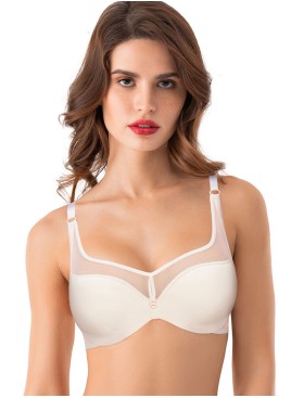 Бюстгальтер формованный пуш-ап Mioocchi ORNELLA 8192 latte di cocco, Цвет: latte di cocco (крем, Размеры: 85D, изображение 3