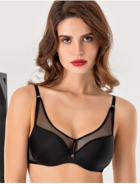 Бюстгальтер формованный пуш-ап Mioocchi ORNELLA 8192 nero, Цвет: nero (черный), Размеры: 75B, изображение 4