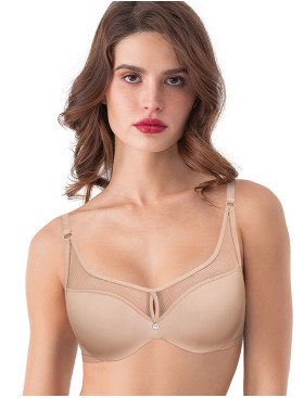 Бюстгальтер формованный пуш-ап Mioocchi ORNELLA 8192 nudo, Цвет: nudo (телесный), Размеры: 75B, изображение 3