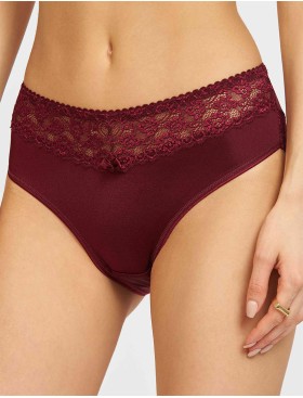 Трусы слипы Simona M 035 бордо, Цвет: бордо, Размеры: M