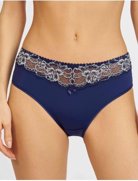 Трусы слипы биколор Simona M 035 синий-серебро, Цвет: синий-серебро, Размеры: M