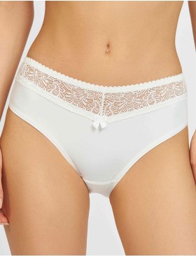 Трусы слипы Simona M 035 молоко-сетка, Цвет: молоко-сетка, Размеры: L