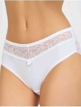 Трусы слипы Simona M 035 белая-сетка, Цвет: белая-сетка, Размеры: M