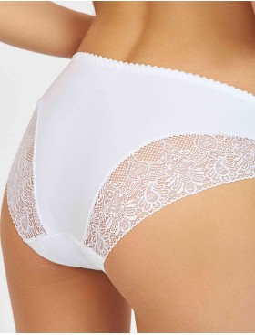 Трусы слипы Simona M 035 белая-сетка, Цвет: белая-сетка, Размеры: M, изображение 2