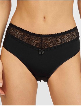 Трусы слипы Simona M 035 черный-сетка, Цвет: черно-сетка, Размеры: M