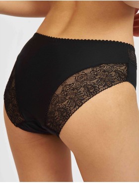 Трусы слипы Simona M 035 черный-сетка, Цвет: черно-сетка, Размеры: M, изображение 2