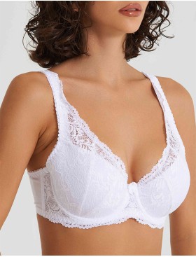 Бюстгальтер балконет Simona M 530/30 белый, Цвет: белый, Размеры: 90B, изображение 5