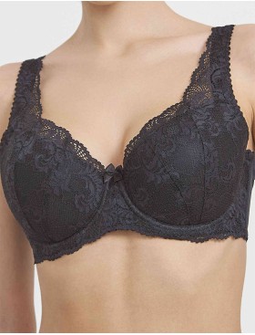 Бюстгальтер балконет Simona M 530/30 черный, Цвет: черный, Размеры: 90B