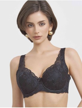 Бюстгальтер балконет Simona M 530/30 черный, Цвет: черный, Размеры: 90B, изображение 4