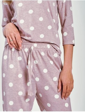 Пижама из хлопка Taro 3212 DOLLY, Цвет: светло-лиловый, Размеры: XL, изображение 3