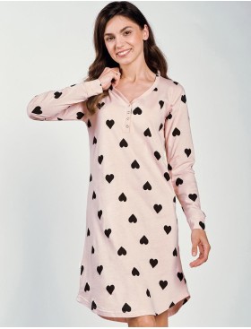 Сорочка женская Taro 3215 LIBBY светло-розовый, Цвет: светло-розовый/черны, Размеры: M