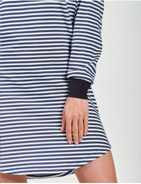 Сорочка с длинными рукавами Taro 3220 TRUDY, Цвет: темно-синий/белый, Размеры: XL, изображение 3