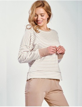 Женская трикотажная пижама Taro 3226 MAGGIE, Цвет: светло-бежевый, Размеры: XL