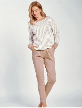 Женская трикотажная пижама Taro 3226 MAGGIE, Цвет: светло-бежевый, Размеры: XL, изображение 3