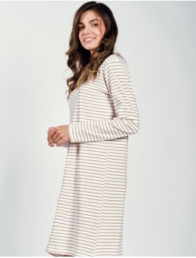 Женская трикотажная сорочка Taro 3227 MAGGIE, Цвет: светло-бежевый, Размеры: XL, изображение 2