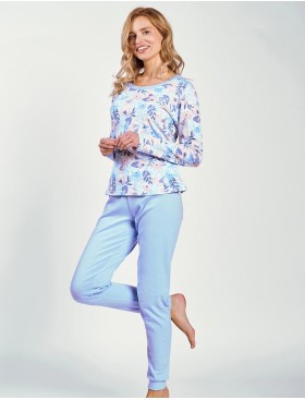 Трикотажная пижама с брюками Taro 3237 GINNY, Цвет: голубой, Размеры: XL, изображение 2