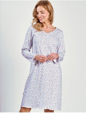 Женская хлопковая сорочка Taro 3241/3258 ARIELLA, Цвет: светло-голубой, Размеры: 4XL