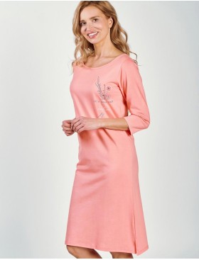 Женская хлопковая сорочка Taro 3242/3266/3267 ASHLEY, Цвет: розовый, Размеры: 6XL