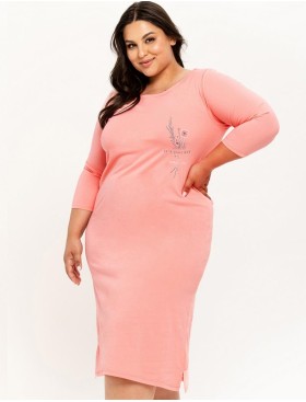 Женская хлопковая сорочка Taro 3242/3266/3267 ASHLEY, Цвет: розовый, Размеры: 6XL, изображение 2