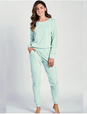 Махровая пижама с брюками Taro 3243 JESSIE, Цвет: ментол, Размеры: XL, изображение 2