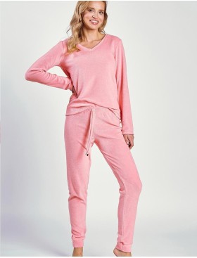 Женская махровая пижама Taro 3244 RUTH, Цвет: розовый, Размеры: XL, изображение 2