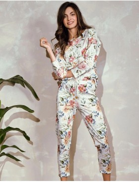 Женская пижама с цветочным принтом Taro 3249 ADELAIDE, Цвет: мульти, Размеры: XL, изображение 2