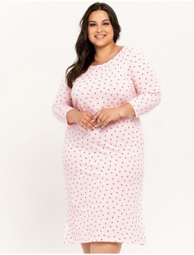 Хлопковая сорочка Taro 3259/3260 ANGIE, Цвет: светло-розовый, Размеры: 2XL