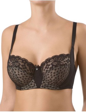 Бюстгальтер мягкий VOVA WISH V98410 черный, Цвет: черный, Размеры: 75E, изображение 4