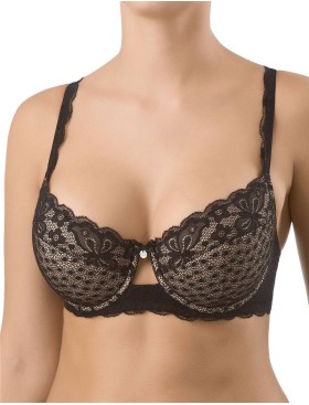 Бюстгальтер балконет пуш-ап VOVA WISH V98430 черный, Цвет: черный, Размеры: 75D