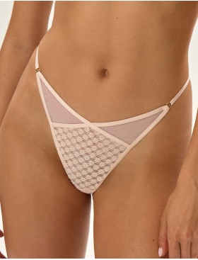 Трусики стринги Esotiq OHARA 41740 пудровый, Цвет: пудровый, Размеры: S