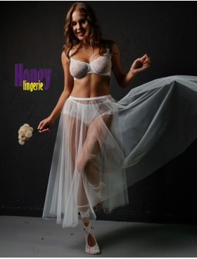 Мягкий кружевной бюстгальтер Honey H16-15-L белый, Цвет: белый, Размеры: 75B, изображение 4