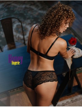 Мягкий кружевной бюстгальтер Honey H16-15-L черный, Цвет: черный, Размеры: 70A, изображение 4