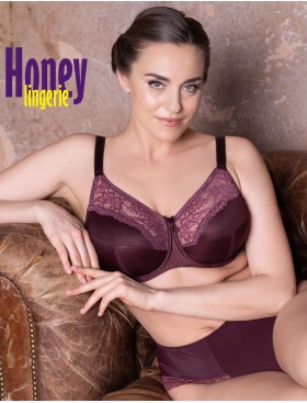 Бюстгальтер мягкая чашка Honey H35-17-L махагон, Цвет: махагон, Размеры: 90D, изображение 4