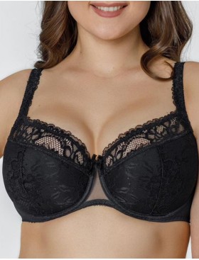 Бюстгальтер балконет Honey H37-17-L черный, Цвет: черный, Размеры: 75B