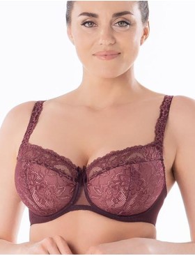 Бюстгальтер балконет Honey H37-17-L махагон, Цвет: махагон, Размеры: 75B, изображение 4