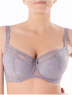 Бюстгальтер балконет Honey H37-17-L серый жемчуг, Цвет: серый жемчуг, Размеры: 90B