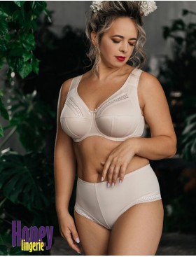 Мягкий бюстгальтер на косточках Honey H46-23-L крем-брюле, Цвет: крем-брюле, Размеры: 100H, изображение 5