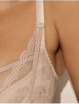 Полумягкий кружевной бюстгальтер Kinga ALICE 930-BC светло-бежевый, Цвет: светло-бежевый, Размеры: 70I, изображение 5