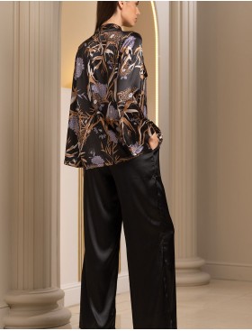 Шелковый комплект Mia-Amore SABINA 4296, Цвет: черный, Размеры: S, изображение 3