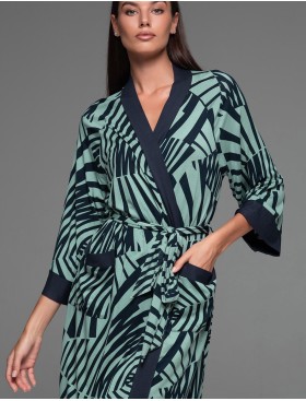 Трикотажный халат Mia-Amore COURTNEY 5203, Цвет: темно-синий, Размеры: S/M