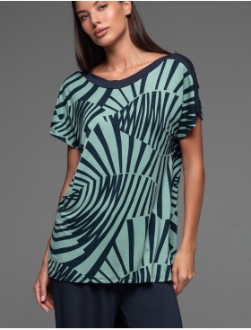 Комплект топ со штанами Mia-Amore COURTNEY 5206, Цвет: темно-синий, Размеры: S, изображение 4