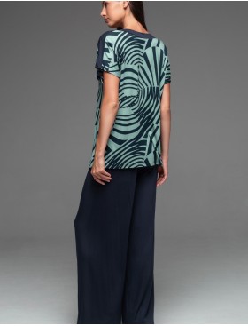 Комплект топ со штанами Mia-Amore COURTNEY 5206, Цвет: темно-синий, Размеры: S, изображение 2