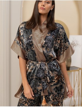 Шелковый комплект с брюками Mia-Amore GIA 4331, Цвет: мультицвет, Размеры: L, изображение 3