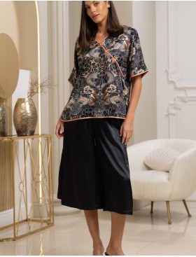 Шелковый комплект в китайском стиле Mia-Amore GIA 4334, Цвет: мультицвет, Размеры: M, изображение 4