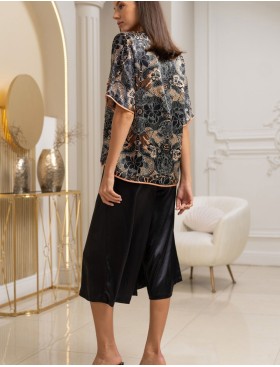 Шелковый комплект в китайском стиле Mia-Amore GIA 4334, Цвет: мультицвет, Размеры: M, изображение 3